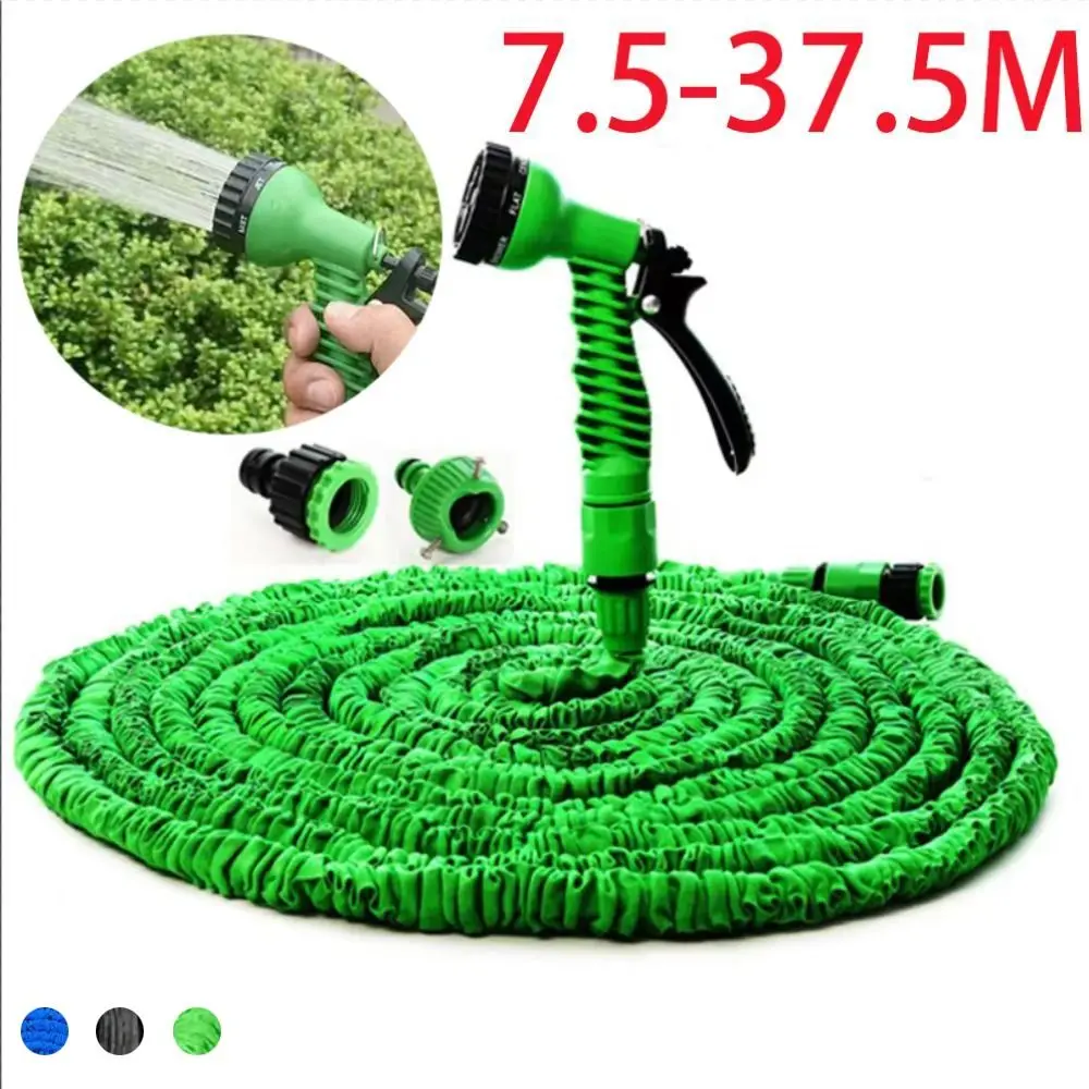 Plastic Material Expandable Magic Hose 7 Spraying Functions Lightweight High Pressure Water Sprayer Durable Materials