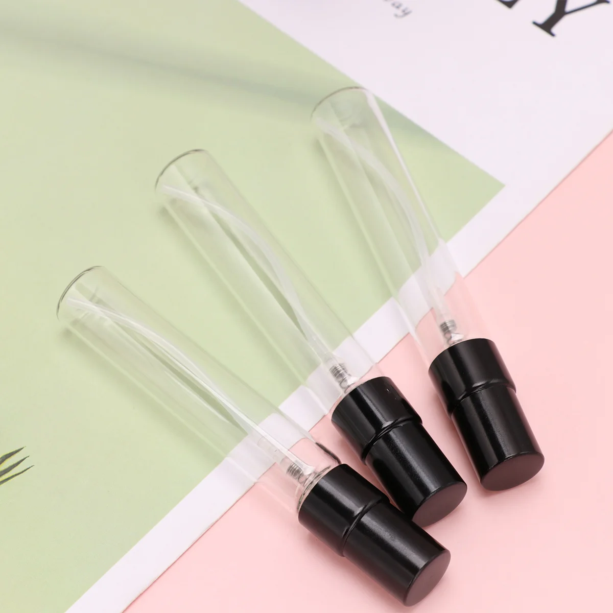 10Pcs Glass Fine Mist Spray Bottle Set Leakproof Compact Refillable Perfume Water Container Outdoor Travel Makeup