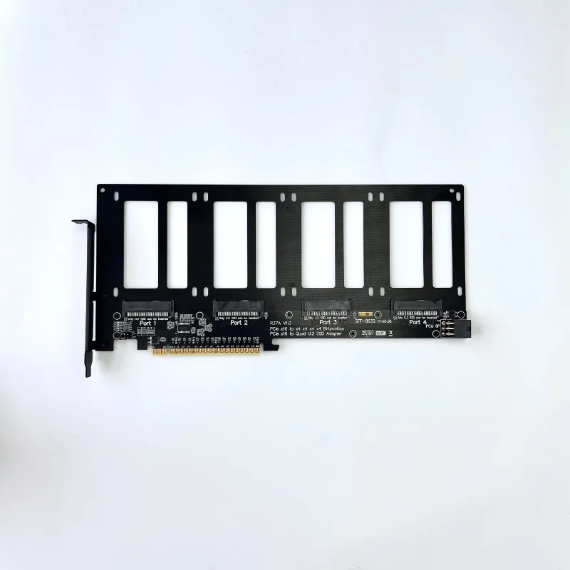 5.0/4. 0x16 to 4-Port U. 2 Hard Disk Split Transfer Expansion Card