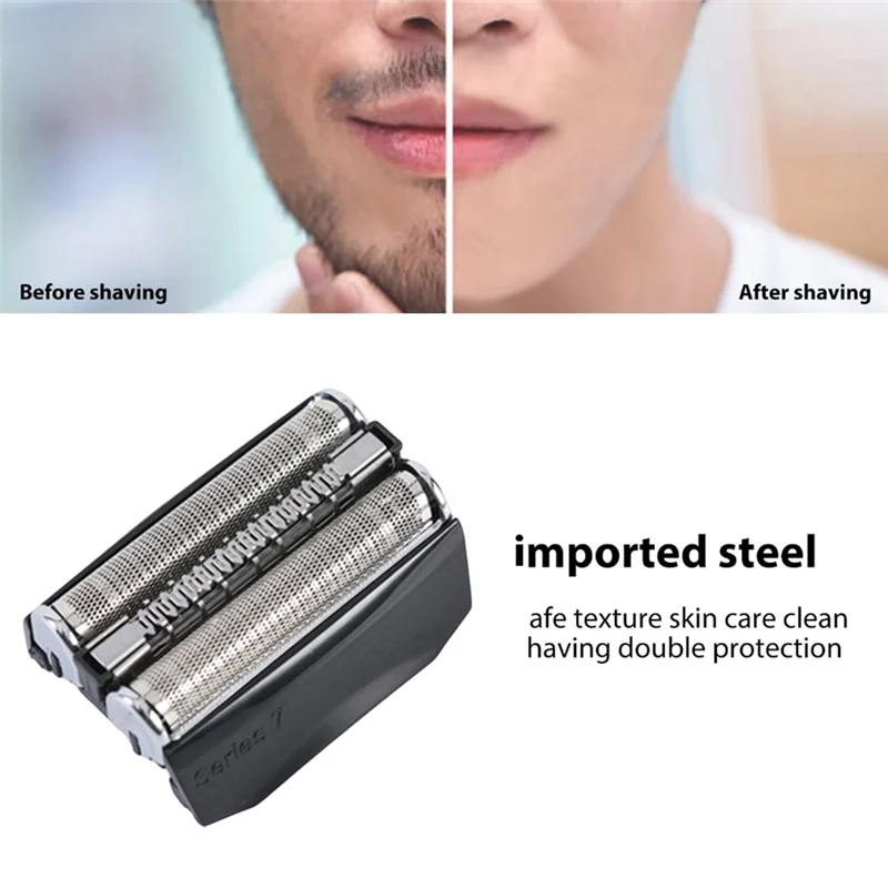 BAAO-70B Shaver Head Replacement For Braun Electric Shaver Series 7 790Cc 760Cc 750Cc 720 Razor Foil & Cutter