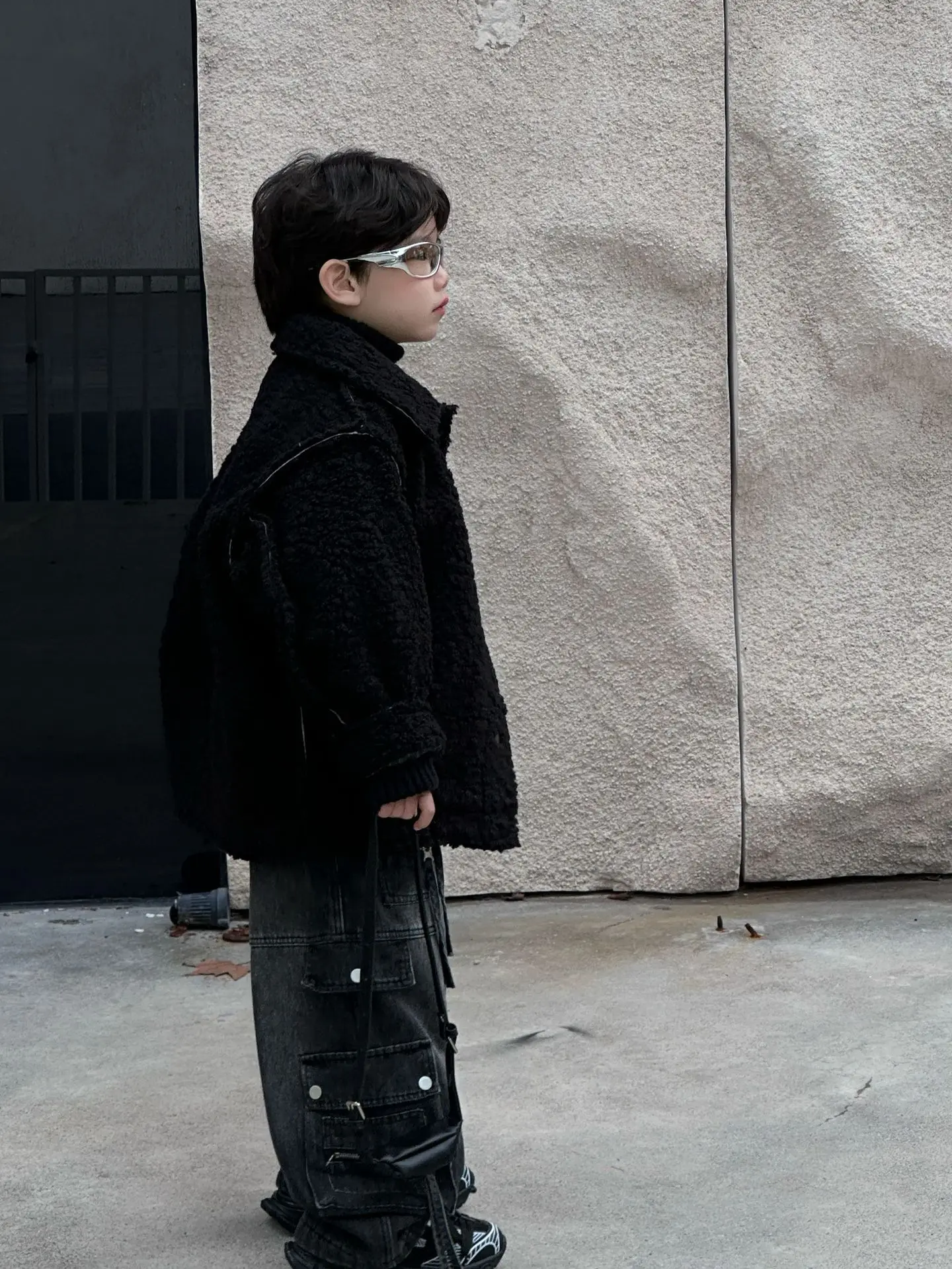 Children Clothes 2024 Autumn Winter New Korean Style Thickened Fur Coat Boy Handsome Warm Fashionable Casual Kids Cardigan Tide