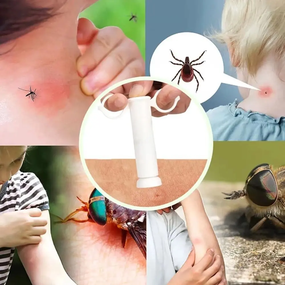 

5Pcs Vacuum Insect Sting Sucker Chemical Free Natural Itch Relief Venom Extractor Survival Kit Bites Relief