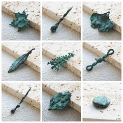 One Piece Hand Made Green Patina Charms - Varies Shapes and Size (PTA)