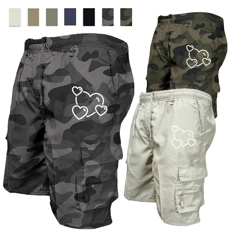 

Мужские тактические шорты-карго, модные карманные военные шорты для бега, летние повседневные спортивные мужские рабочие камуфляжные походные шорты