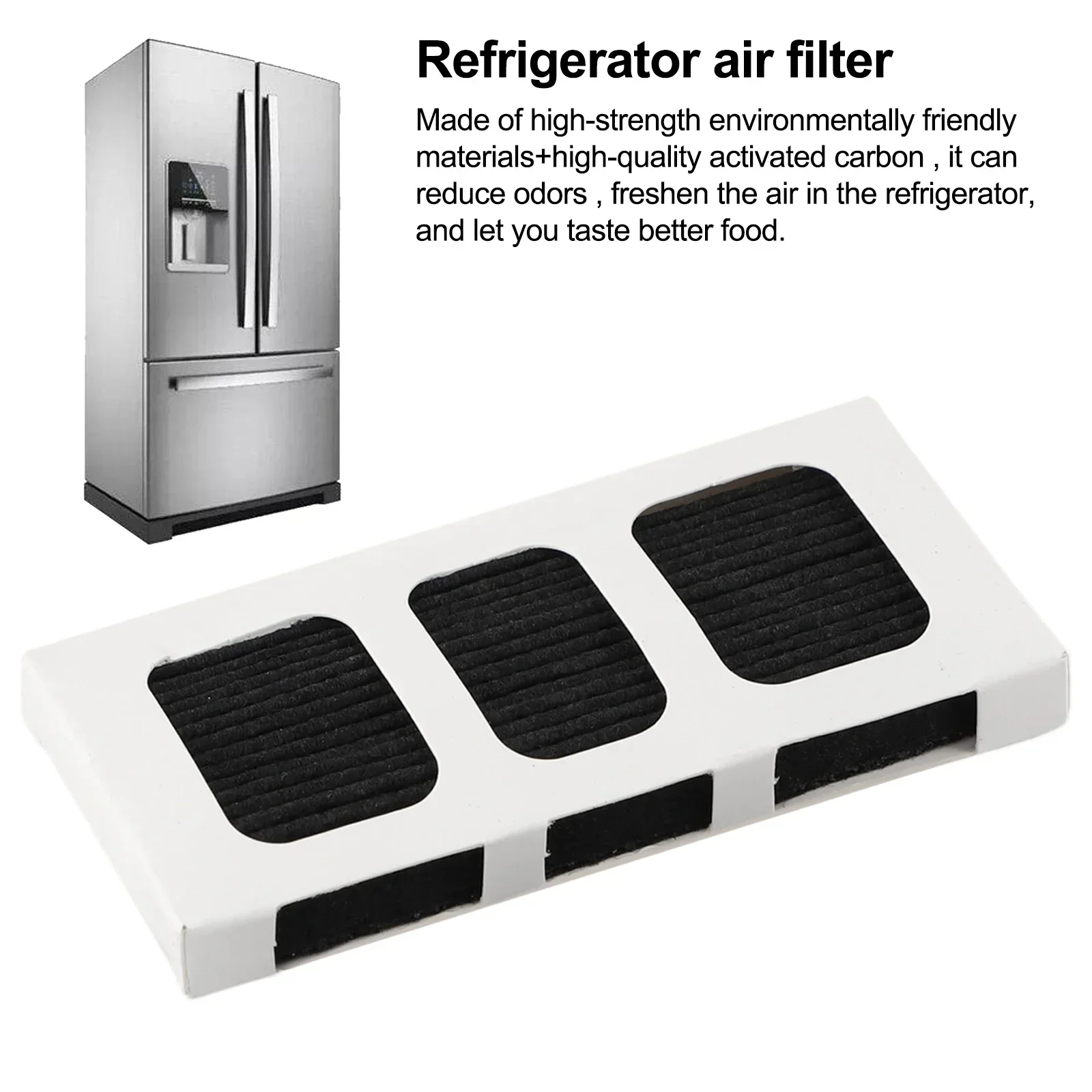 New Practical Useful Filter Air Filter Refrigerator Accessories Filters Kit Pack Parts Replace Replacement Set