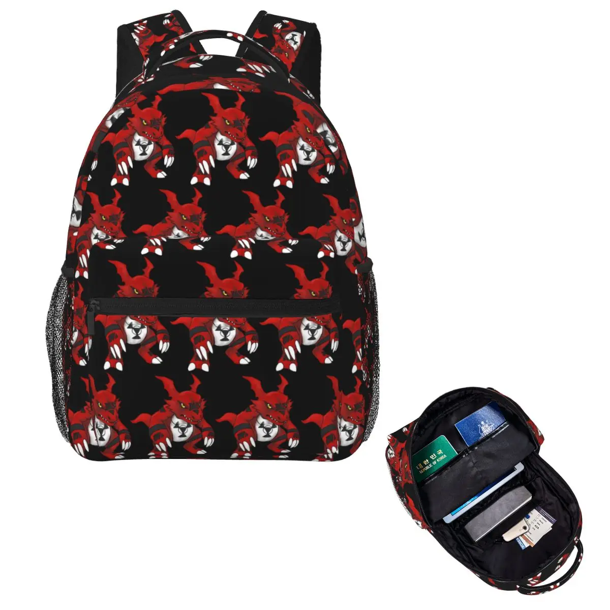

Digimon Guilmon Student Backpack School Bag Hiking Travel Daypack for Boys Girls Fashion Bookbag Shoulder Bags