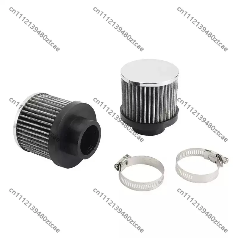 3L Oil Catch Tank with Dual Air Filter, Oil Gas Separator Secondary Air Intake Kit, Auto Racing Engine Performance Tuning