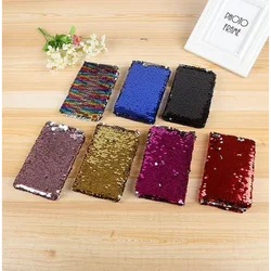 Reversible Sequin Journal Diary Magic A6 Note Book Writing Book for Kid Girl Children Sequins Notebook Hot Notebooks Stationery