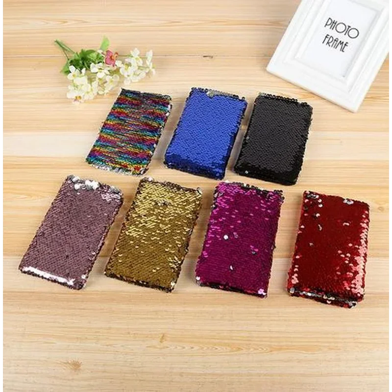 Reversible Sequin Journal Diary Magic A6 Note Book Writing Book for Kid Girl Children Sequins Notebook Hot Notebooks Stationery