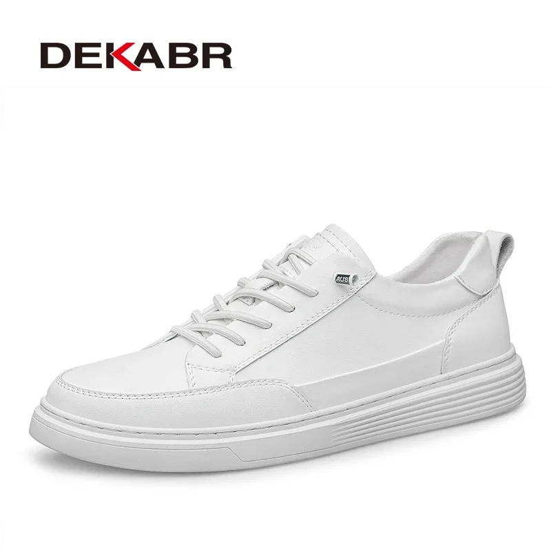 DEKABR Men's Casual Shoes White Breathable Anti-Skid Comfortable Fashion Leisure Versatile Skateboard Shoes For Men Size 36-47