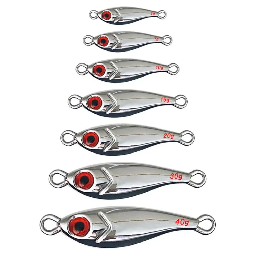 Sports Zinc Alloy Fishing Lure 5g 7g 10g 15g 20g 30g 40g Silver Gold Spinning Baits Floating Minnow Baits Fishing