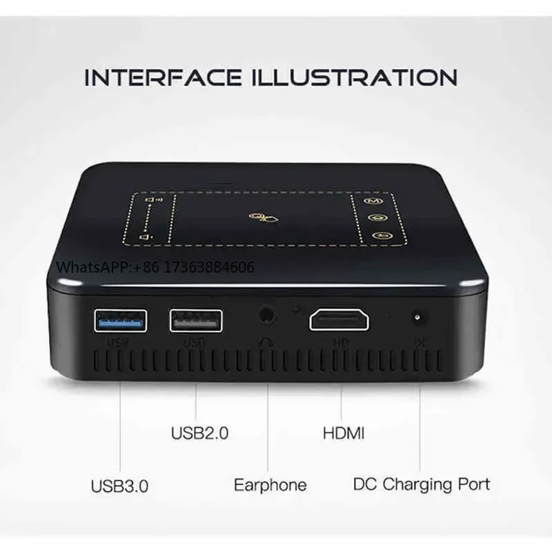 D13 Android 7.1 Mini Pocket Projector 4K Smart Pico DLP Portable LED WIFI Built-in Battery Home Theater Beamer