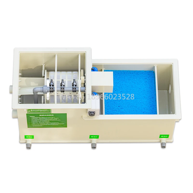 

Комбинированный барабанный фильтр Система фильтрации пруда кои QihangRAS 1320 галлонов/ч Система фильтрации садового пруда для рыб Небольшой аквариум 5 м3/ч