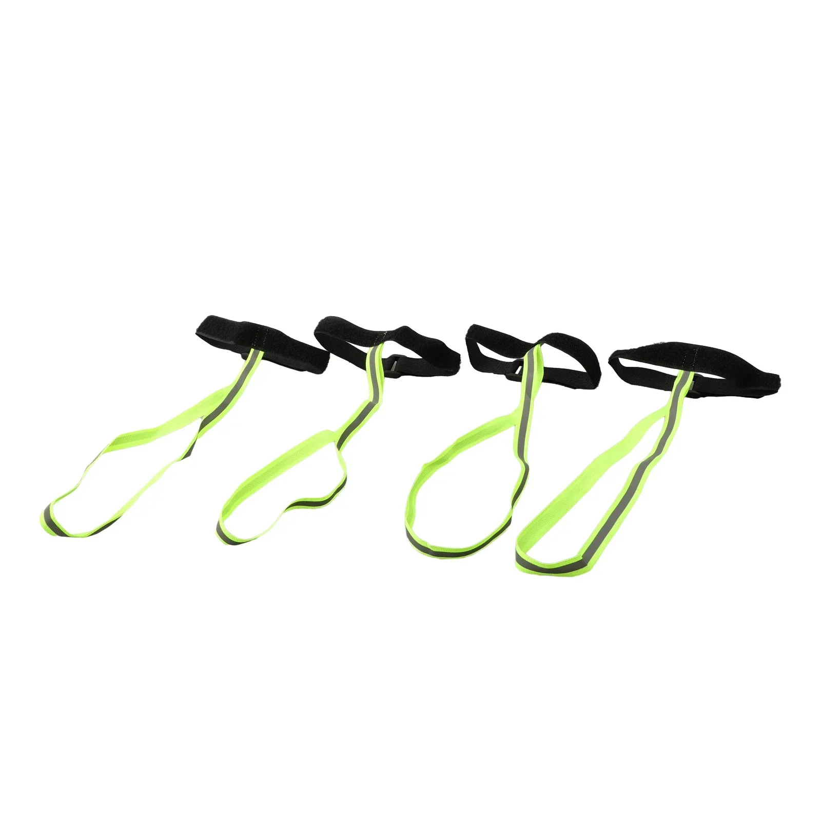 4pcs Handcuffs Glove Strap Sport Ski Glove Safety Strap For Hanging Glove With Reflective Strips Ski Gloves Elastic Straps