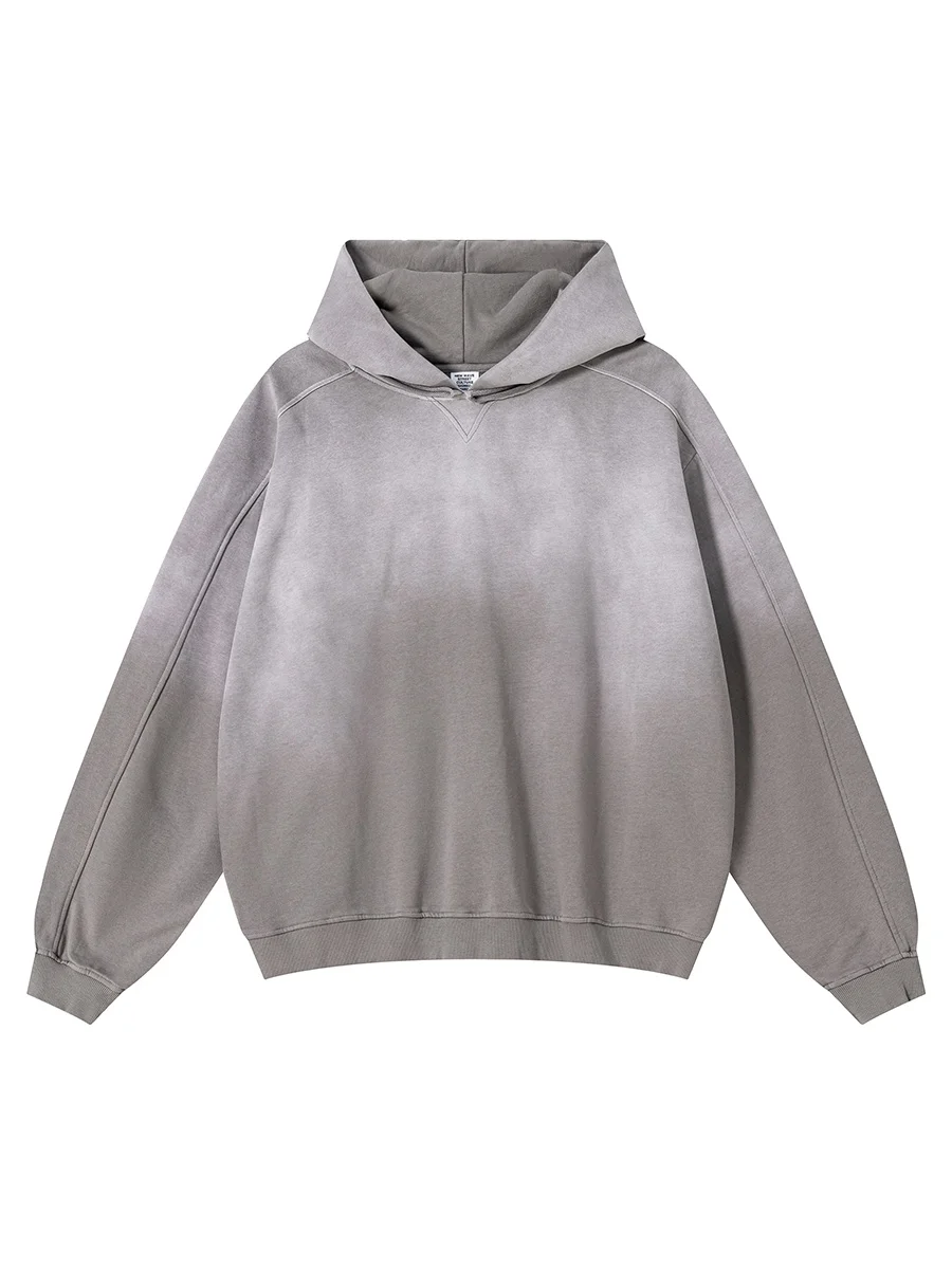 

Модная мужская толстовка Fce с капюшоном, утепленная, осенне-зимняя, винтажная, оверсайз, повседневная, из хлопка, с длинным рукавом, круглым вырезом, теплая куртка