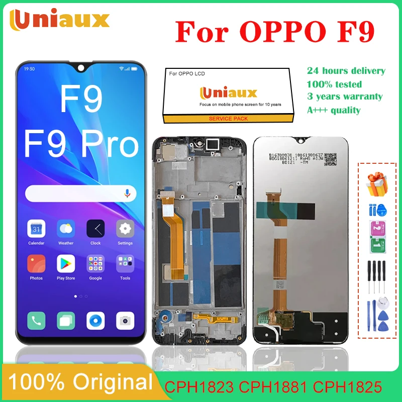 

Для OPPO F9 мобильного телефона ЖК-экран в сборе Замена сенсорной ЖК-панели