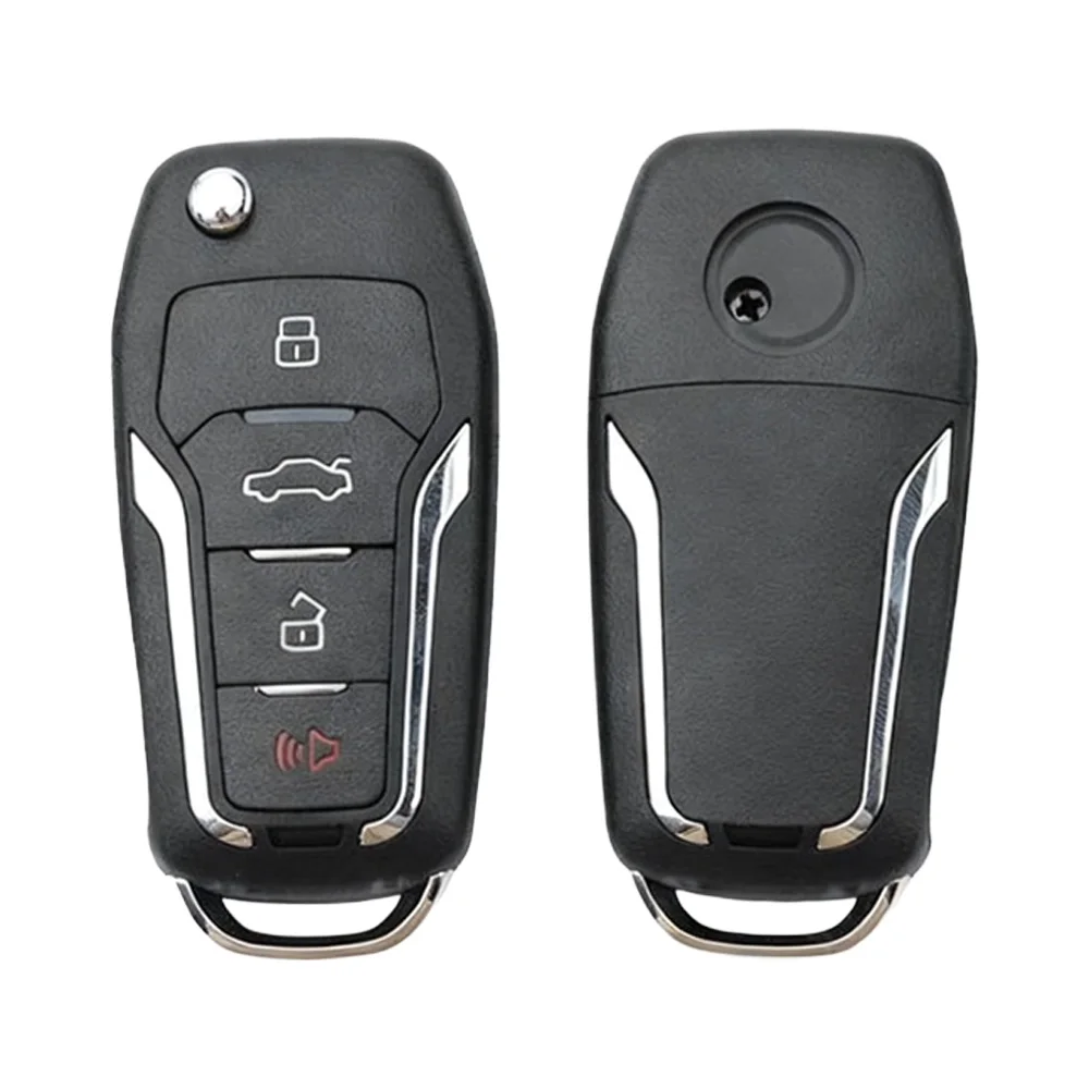 10/30 Pcs 4 Button Key Fob Case Car Key Flip Remote Shell Ford Small Style Cover for Xhorse VVDI XKFO01EN KeyDiy KD B12-4 NB12-4