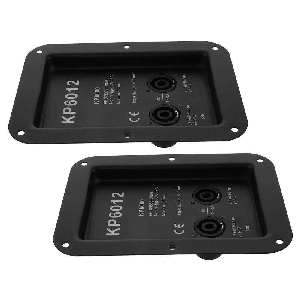 

2Pcs Speaker Terminal Board Durable Iron Material Easy Connection Stable Audio Performance Stage Box 612 Compatible Speaker