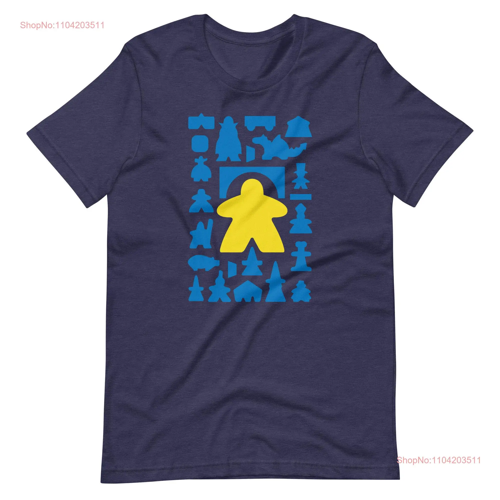 Carcassonne T Shirt Meeples Expansions Soft Bella Canvas Board Gamer Unofficial Fan Art long or short sleeves