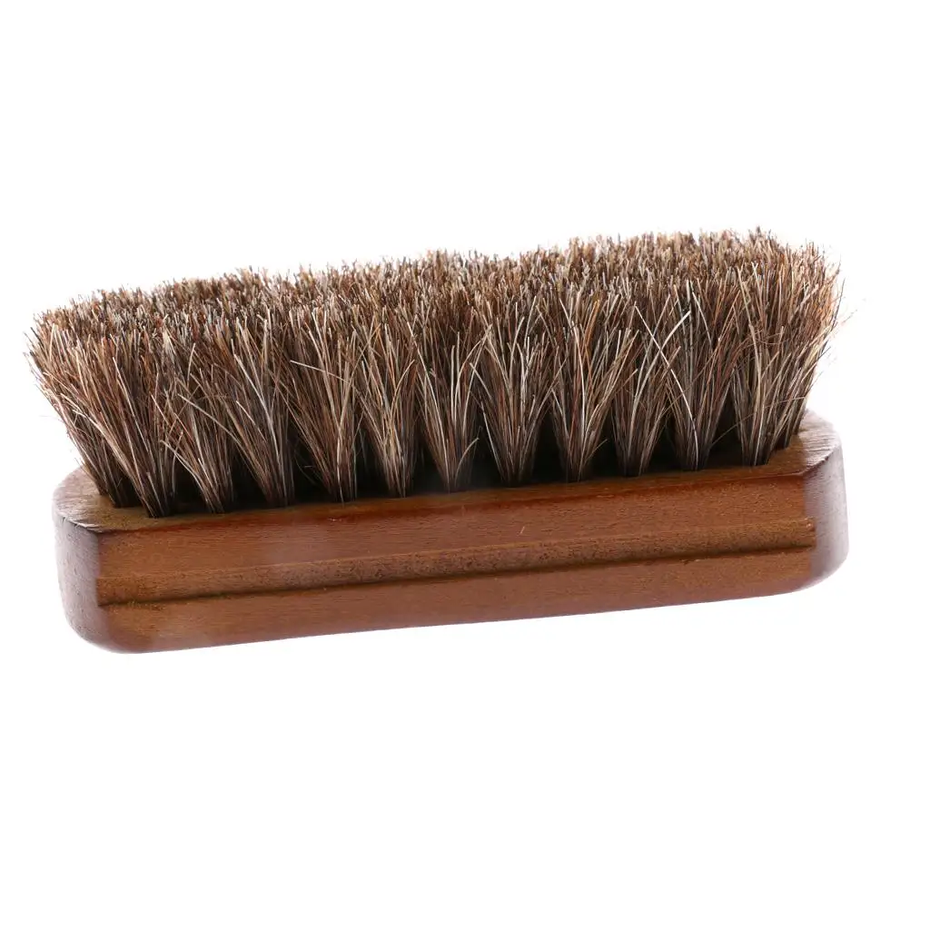 Soft Horse Mane Shoes Brush Leather Polishing Tool for Cleaning Set and Shine Maintenance Kit