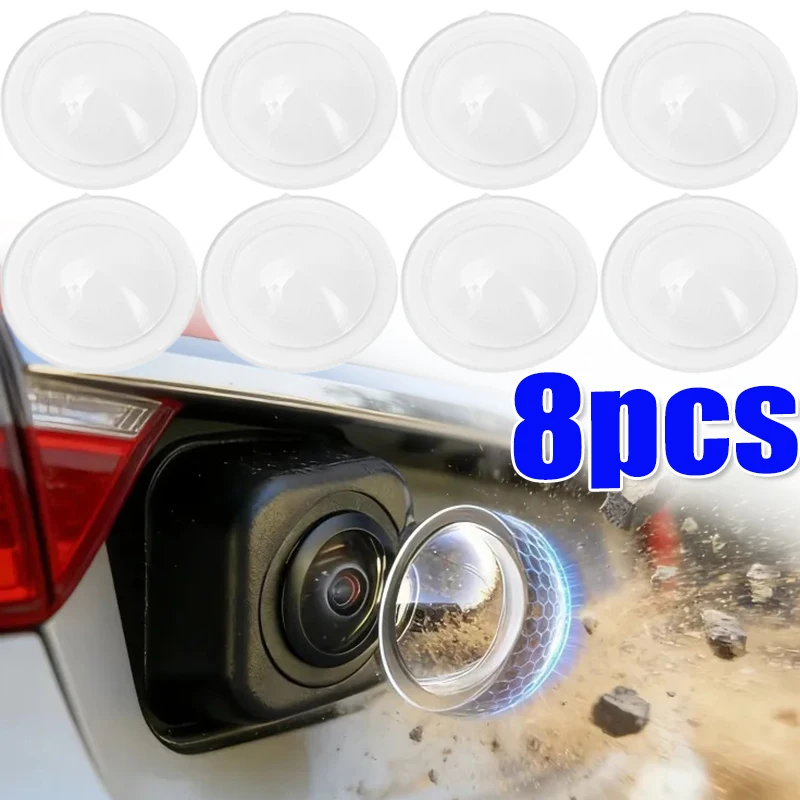 Car Camera Lens Protector Rear View Backup Camera Cover 360° Camera Protection Anti Scratch Waterproof Dust-proof Cover Kit