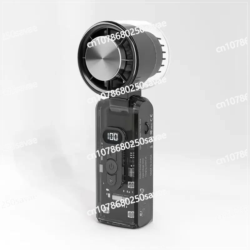 

3600 мАч TEC Ice Porcelain Cooling Technology Высокоскоростной складной охлаждающий вентилятор Светодиодное освещение в стиле киберпанк