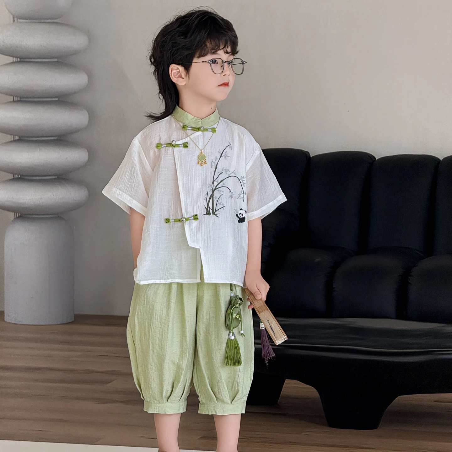 conjunto-de-roupa-infantil-masculina-primavera-verao-2026-novo-conjunto-chines-moderno-de-camisa-e-shorts-de-bambu-para-bebes-meninos-simples-e-confortavel