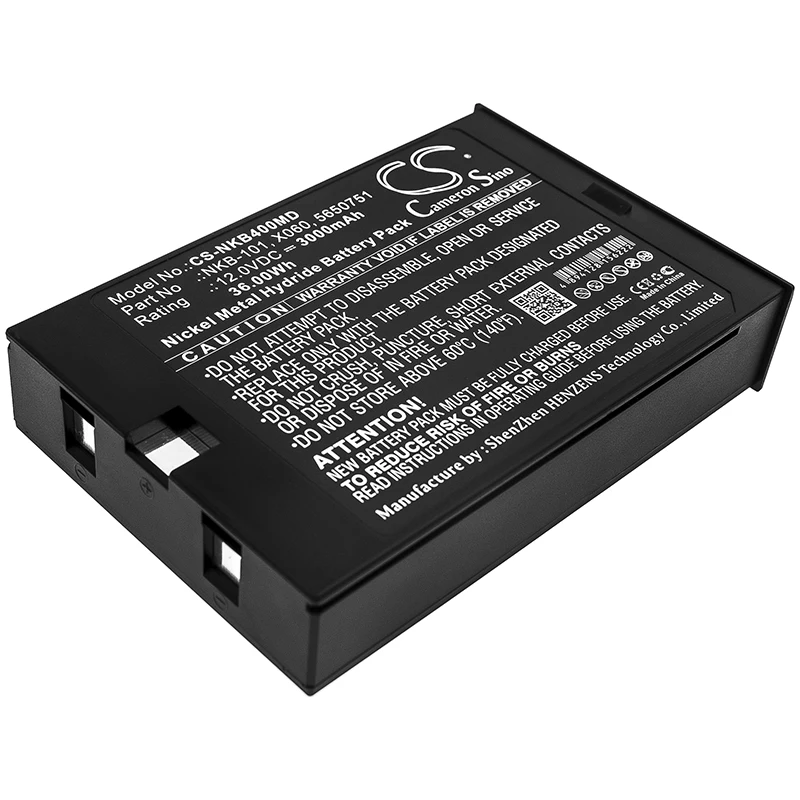 Batería médica Ni-MH para Nihon Kohden, 12V 3000mAh, modelos compatibles: BSM-4000, BSM-5100, TEC 825, Desfibrilador TEC8250, TEC825