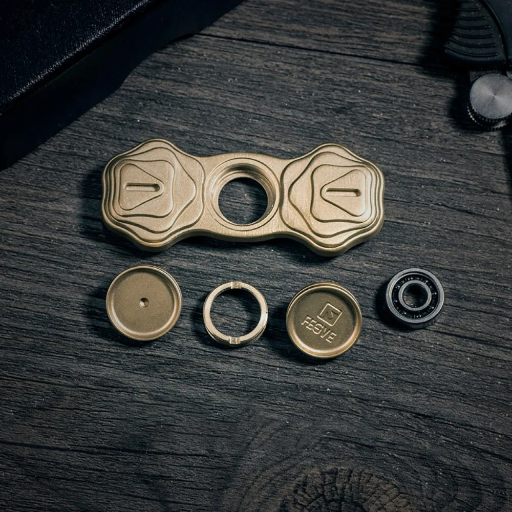 FEGVE EDC Fidget Spinner Two-Bladed Fidget Spinner Anxiety Toys Office Desk Accessories Original Designs