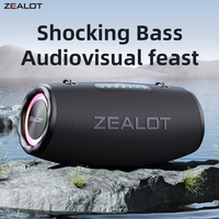 ZEALOT-S87 Outdoor Portable Wireless Bluetooth Speaker 80W High Volume Subwoofer Sound Performace IPX6 Waterproof Camping
