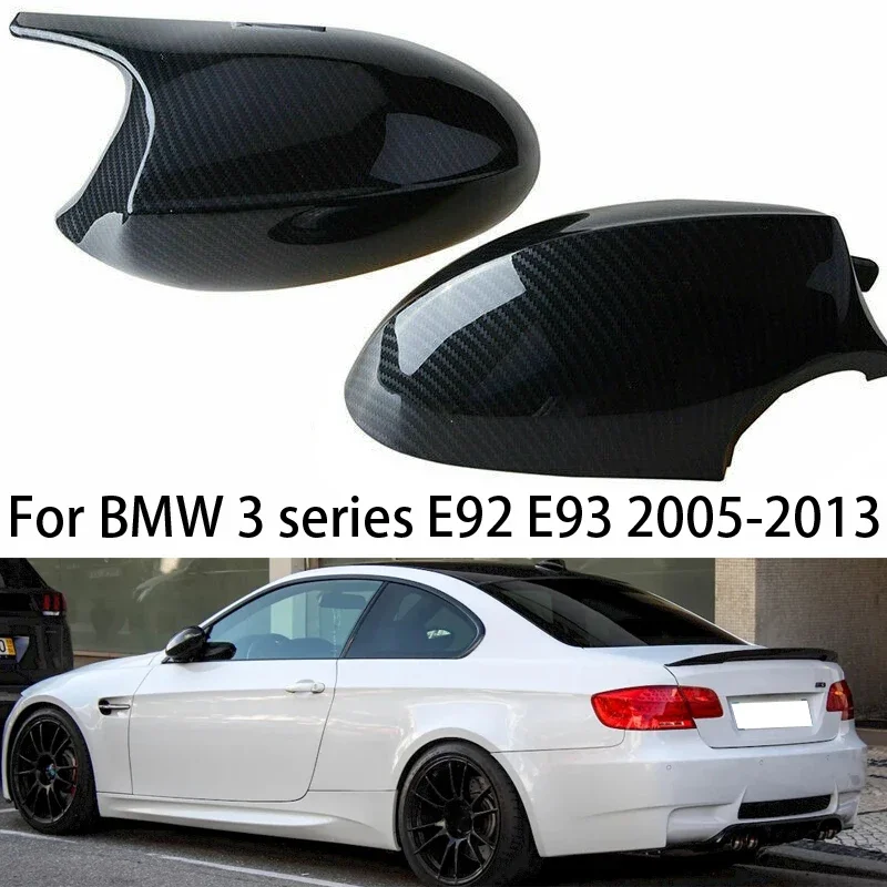 

Для BMW 3 серии E92 E93 2005 2006 2007 2008-2013 M стиль углеродное волокно двери автомобиля боковое зеркало заднего вида крышка детали замена