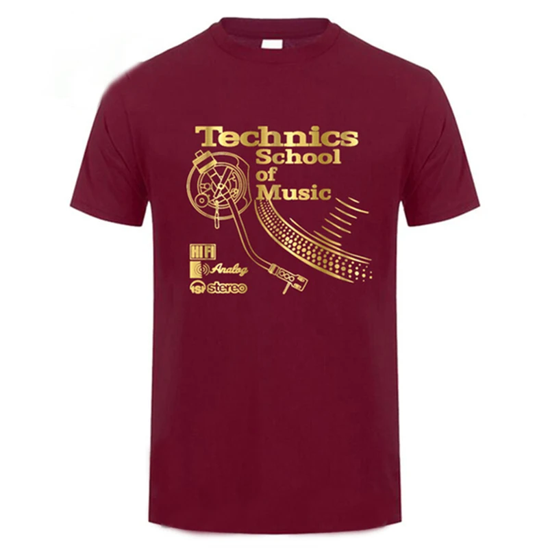 Tatooine Retro Deejay shirt Long Play tshirt Technics School of Music T shirt men Vintage DJ music T-shirt Hot Fashion Tops