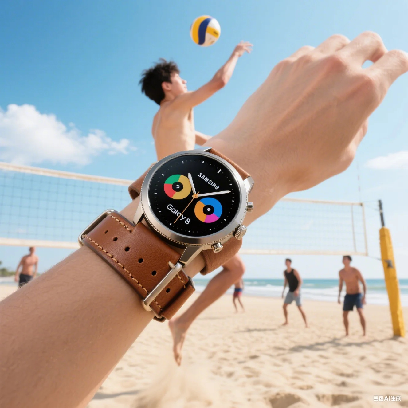 Correa de cuero para Samsung Galaxy Watch 8 Classic/40 44mm banda inteligente para Galaxy Watch 40/44mm Watch 8 accesorios clásicos Correa