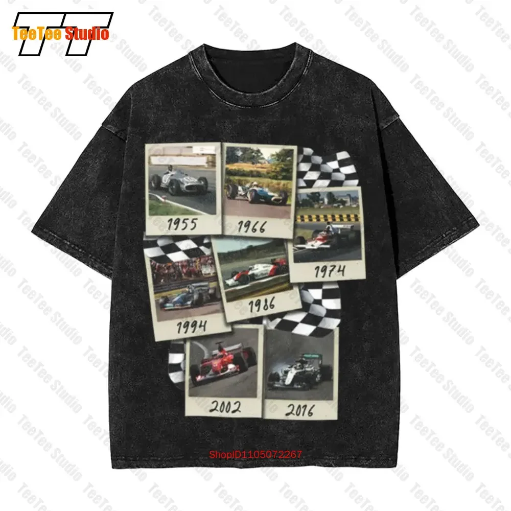 Formula F Cars 1 One Photos Each Decade Vintage Oversized T-Shirt WN0A