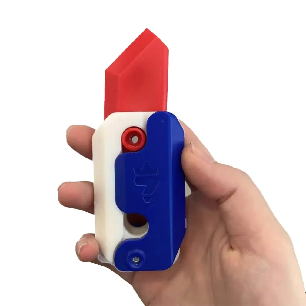 New 3D Print Gravity Cub Jump Small Radish Carrot Knife Mini Model Student Prize Pendant Decompression Toy Decompression Tools