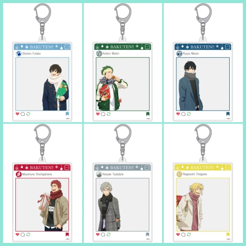 Bakuman ins стиль Рождественская версия акриловый брелок для сбора аксессуаров Moritaka Mashiro/Akito Takagi мультяшный кулон подарки