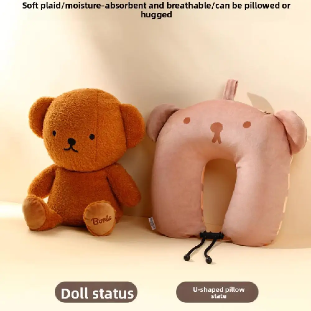 

Портативная U-образная подушка Miffy, универсальная высокоскоростная подушка для сна, защитная подушка для шеи в самолете, подарок для путешествий