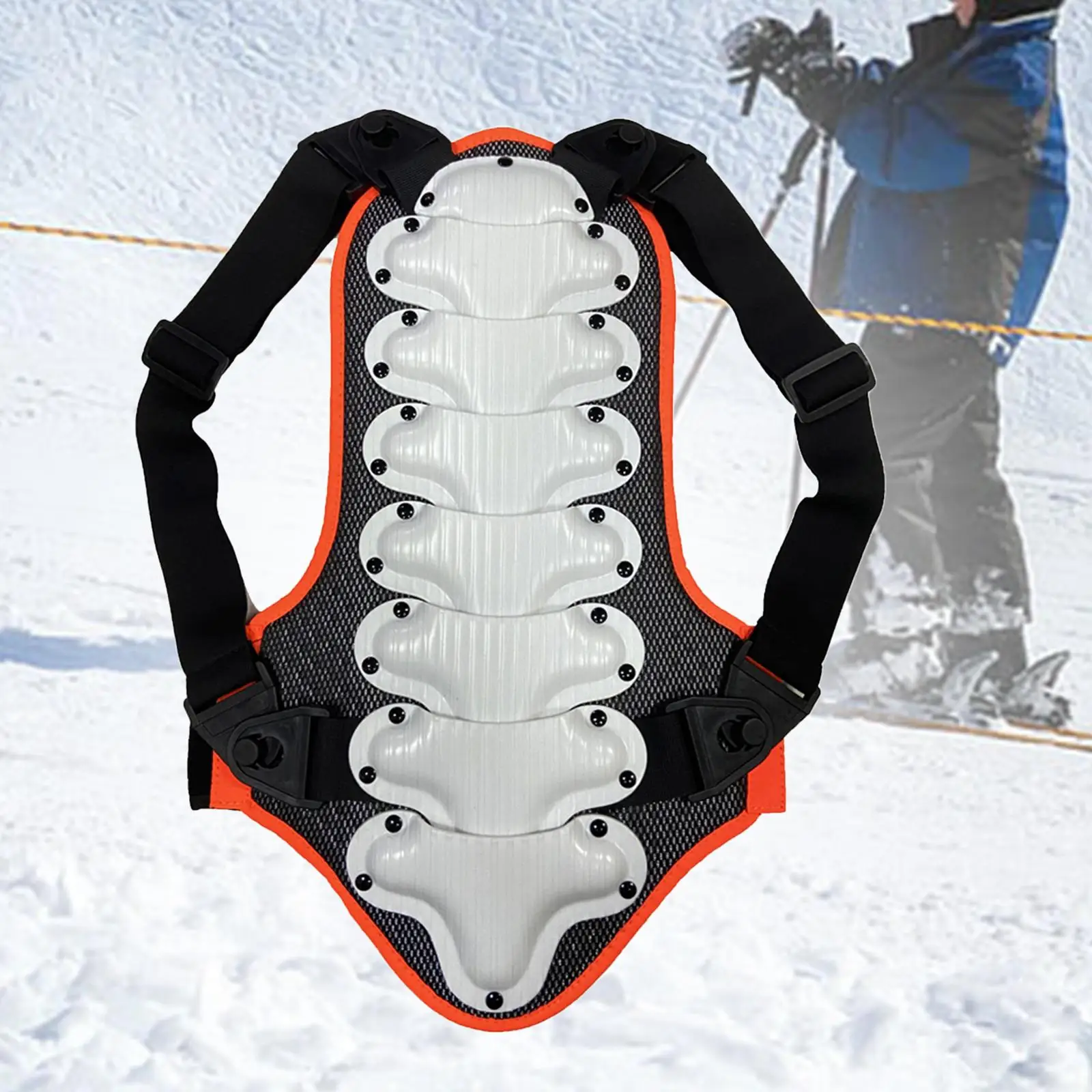 Children Back Protector Motocross Protection Guard for Riding Downhill L White