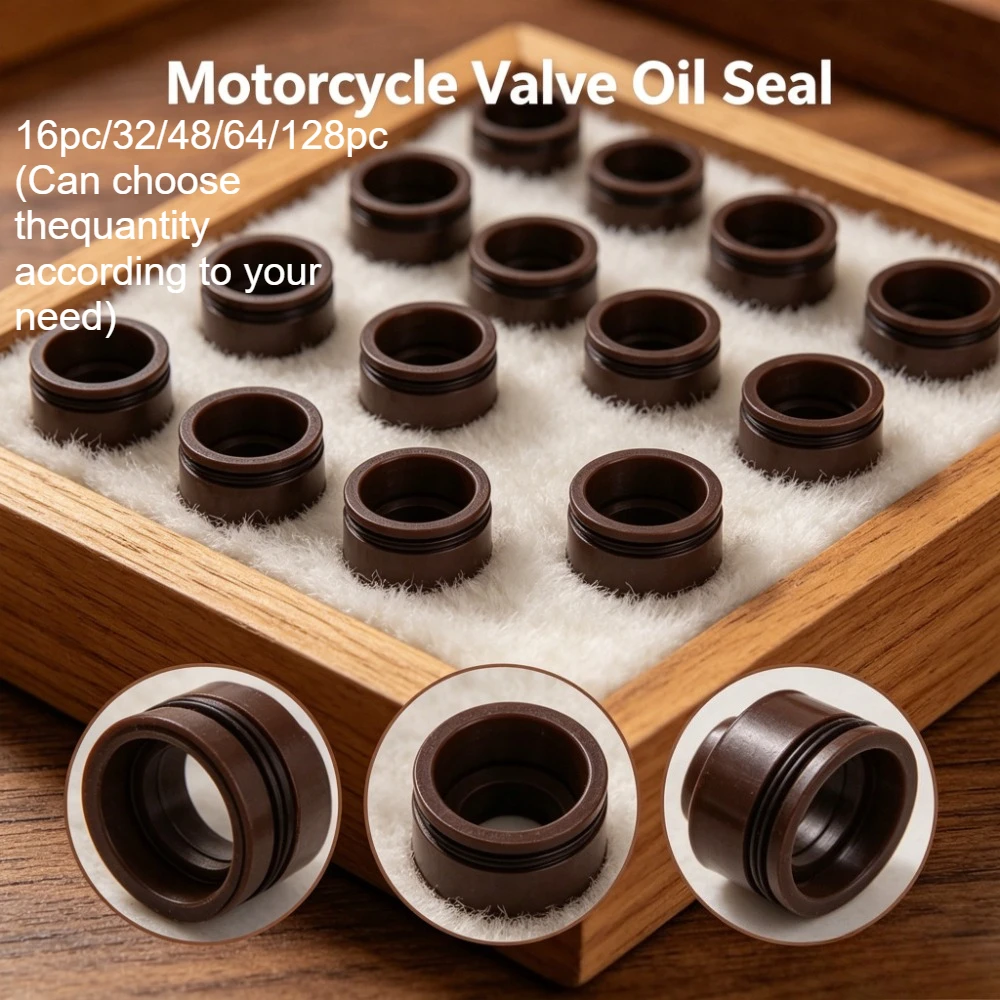 5mm Intake Exhaust Valve Oil Seal for SYM 4-stroke Mio 50 Fiddle 2 Jet 4 Allo Cello 50cc Awa XS1P37QMA QJ50QT-18D12100-AMA-000