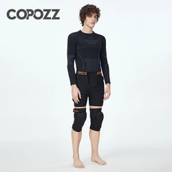 COPOZZ Outdoor-Ski-Knieschützer, Motorrad, Skaten, Sport, Schutz, Skifahren, Hüftschutz, gepolstert, atmungsaktiv, verstellbare Ausrüstung, Shorts