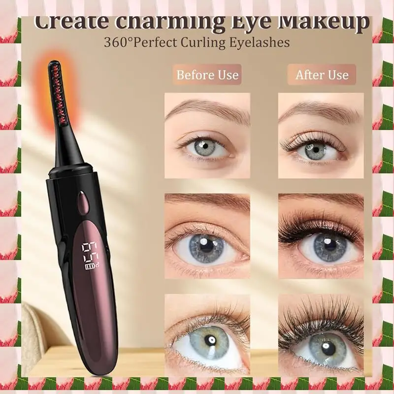 

A57I Heated Eyelash Curlers,Electric Eyelash Curler For Makeup Tools USB Rechargeable,Fast Heat Up Within 10S,4 Heating Modes