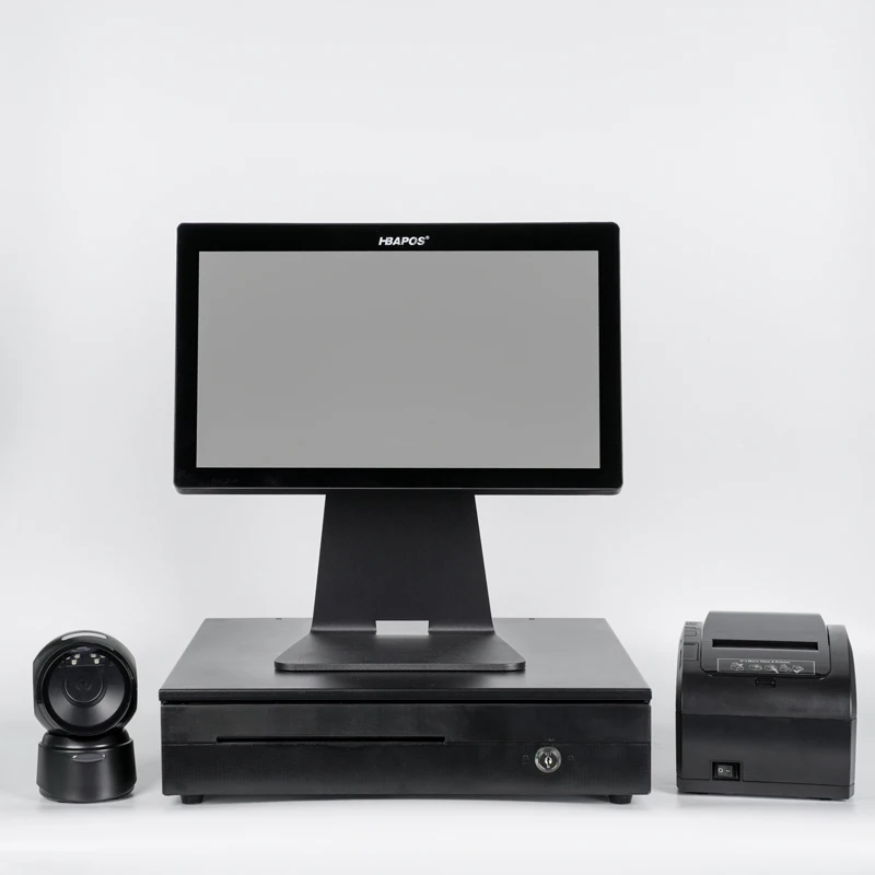 

HBA-Q2 All In One Touch Screen Desktop Computer Elektron Cash Register Machine For Restaurant