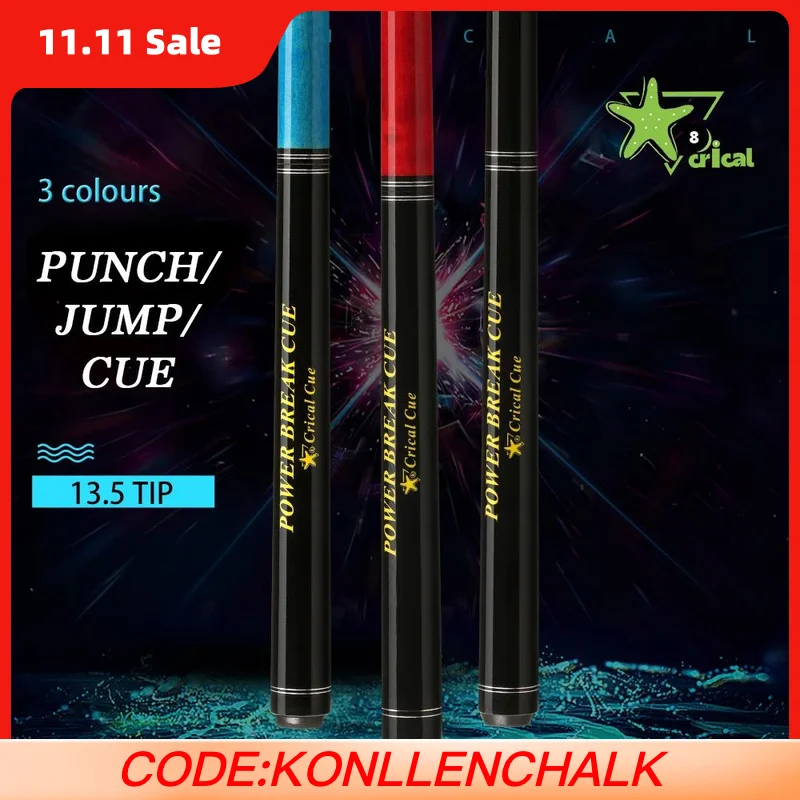 

Crical Break Jump Cue with 13.2mm Tip Professional Maple Shaft for Punch Jump cue Billiard Cue Stick