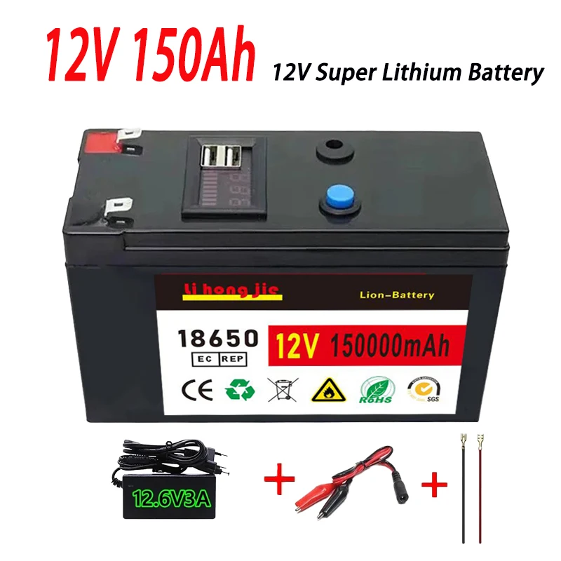 Brand new sprayer 12V 120Ah 3S6P volt built-in high current 30A BMS 18650 lithium battery pack for electric vehicle battery