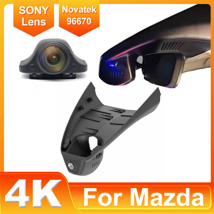 Dash Cam 4K Have a sunroof for Mazda 3 Axela 2019-2023,OEM-Style Car Camera with Loop Recording,Easy Install Dashcam for Mazda3