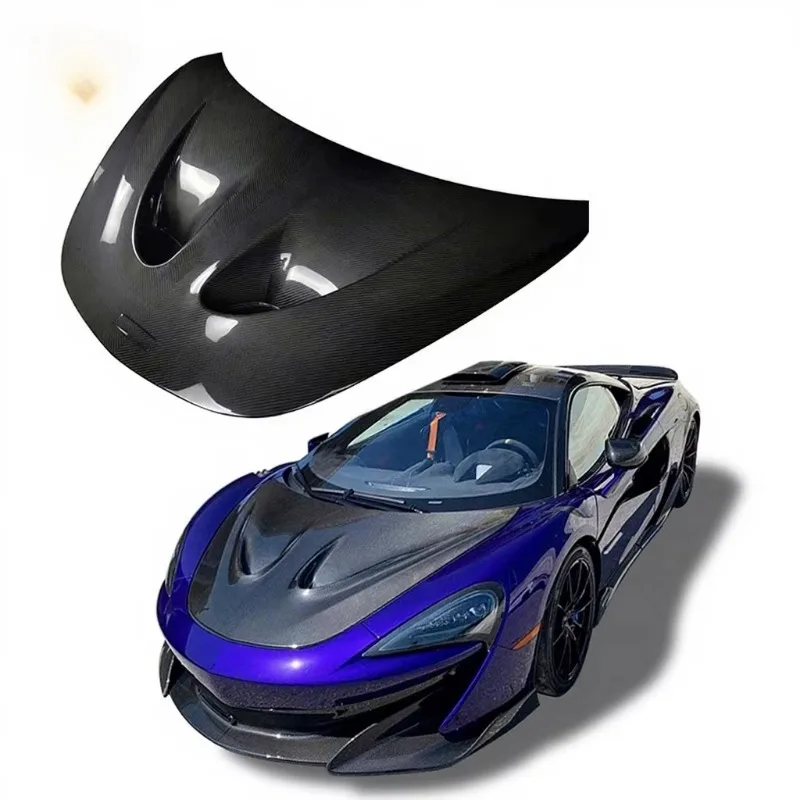 Car Parts Carbon Fiber Car Engine Hood for Mclaren 540C-570S 600LT Modification P1 Style
