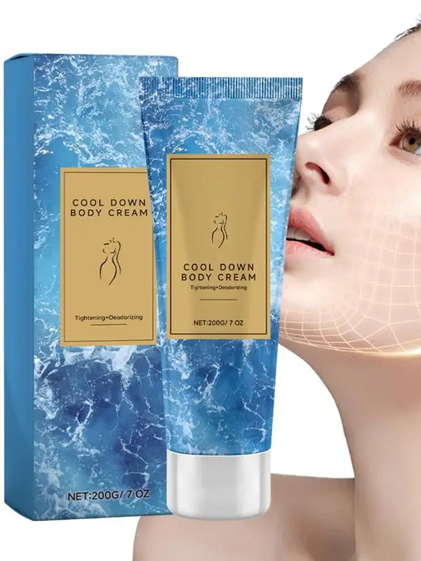 Cool Moisturizing Cream Cool Down Body & Neck Firming Cream 7 Oz Skin Firming And Tightening Lotion Helps Skin Retain Moisture