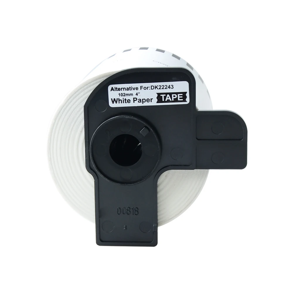 AOMYA 1 Rolls Label tape DK-22243 Label 102mm*30.48m Continuous Compatible for Brother Transferable rubber/paper