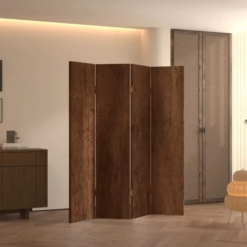 Wooden Folding Screen Partition for Living Room Bedroom Tea Room Office French Style Entrance Divider Wall