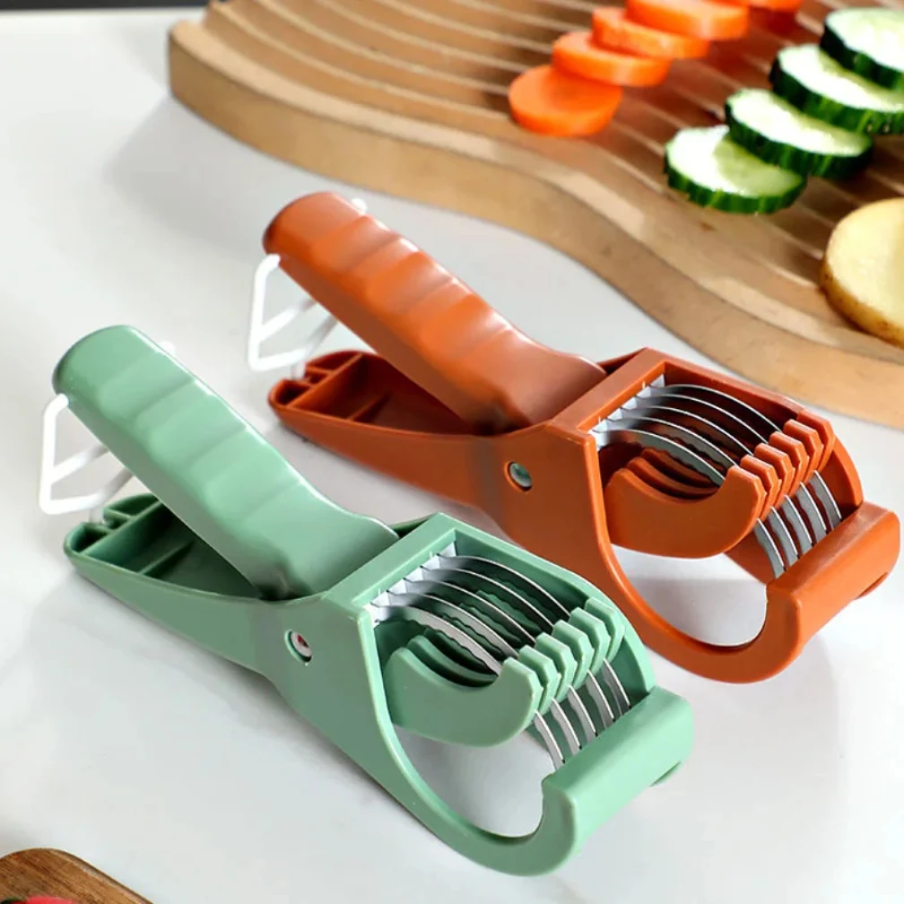 

Kitchen Tools Stainless Steel Vegetable and Fruit Slicer Multi Functional Salad Slicer Convenient Kitchen Accessories